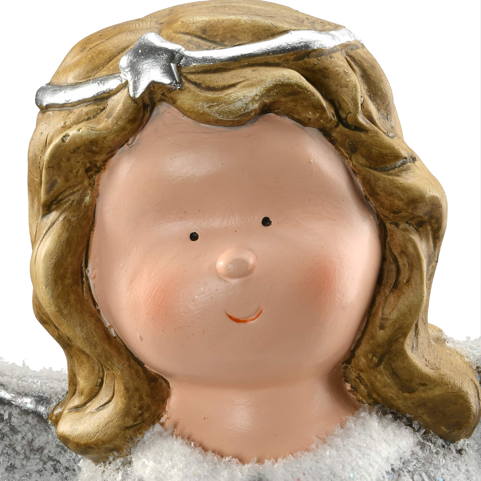 16" Angel With Lantern Décor